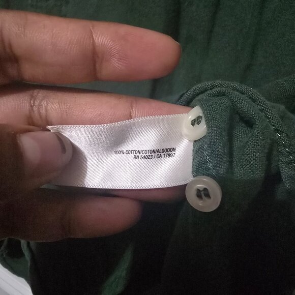 Old Navy Men's Casual Green Slim Fit Button-Up Shirt Size Large - Picture 5 of 6